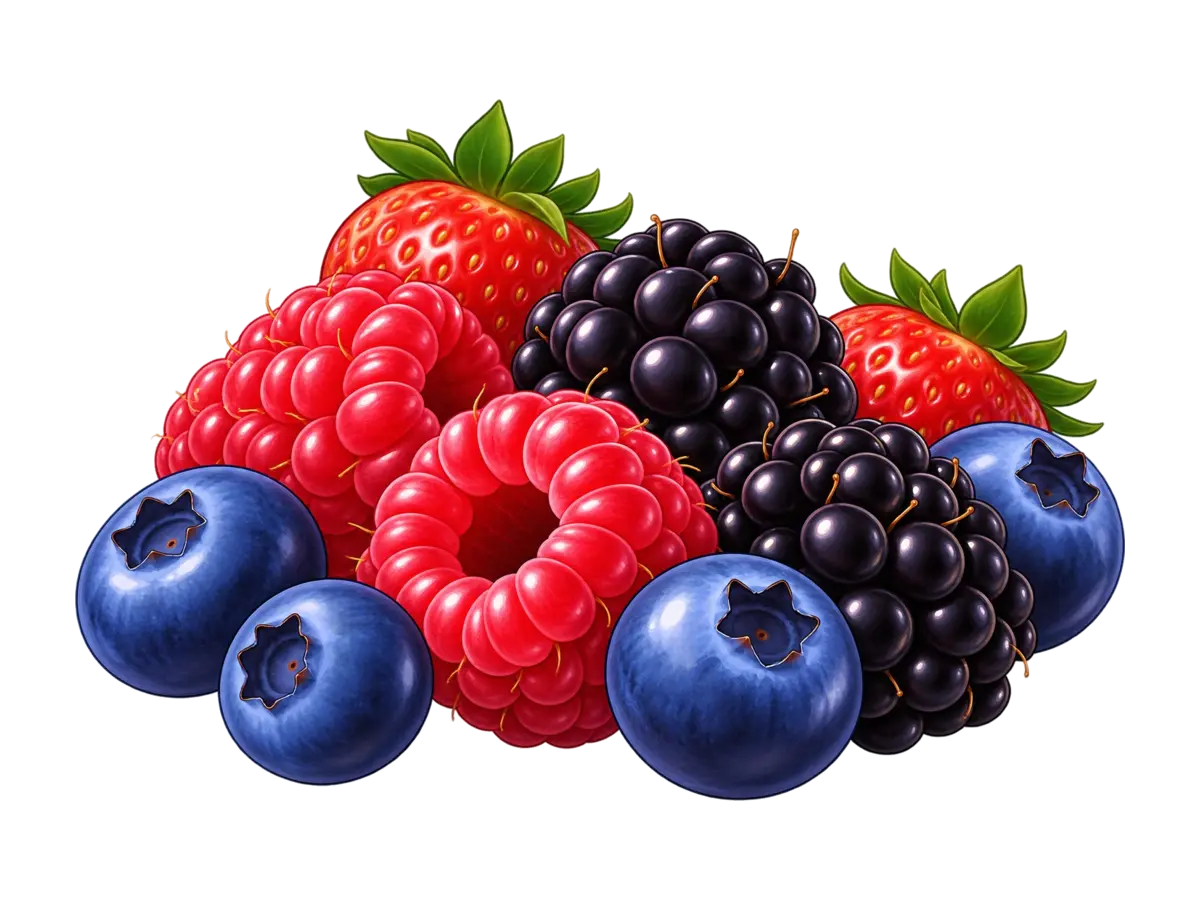 Berries Blend Beans flavour illustration